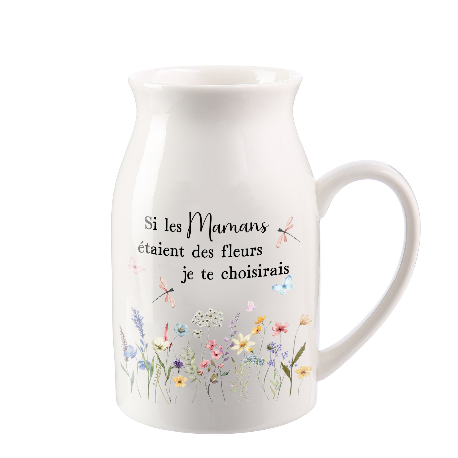À Maman - Vase à Fleurs en céramique pour Maman Décoration de la Maison (sans plantes) | Jessemade