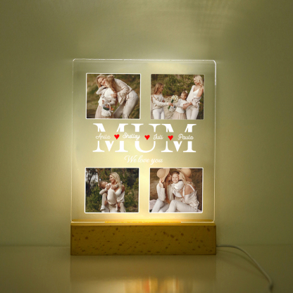 Lampe personnalisée avec photos et texte – Cadeau lumineux et unique | Jessemade