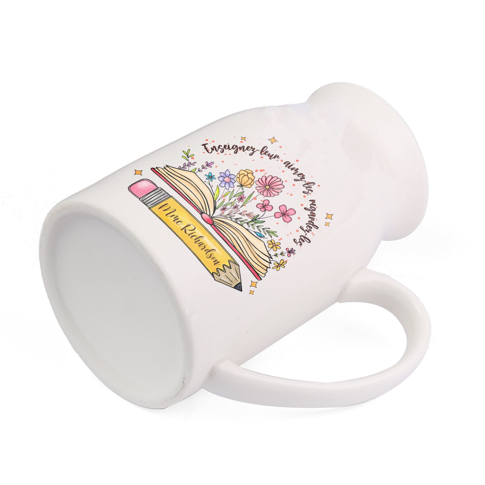 Cadeau Maîtresse - Vase Personnalisé avec Prénoms et Texte Vase en Céramique sans Fleurs | Jessemade