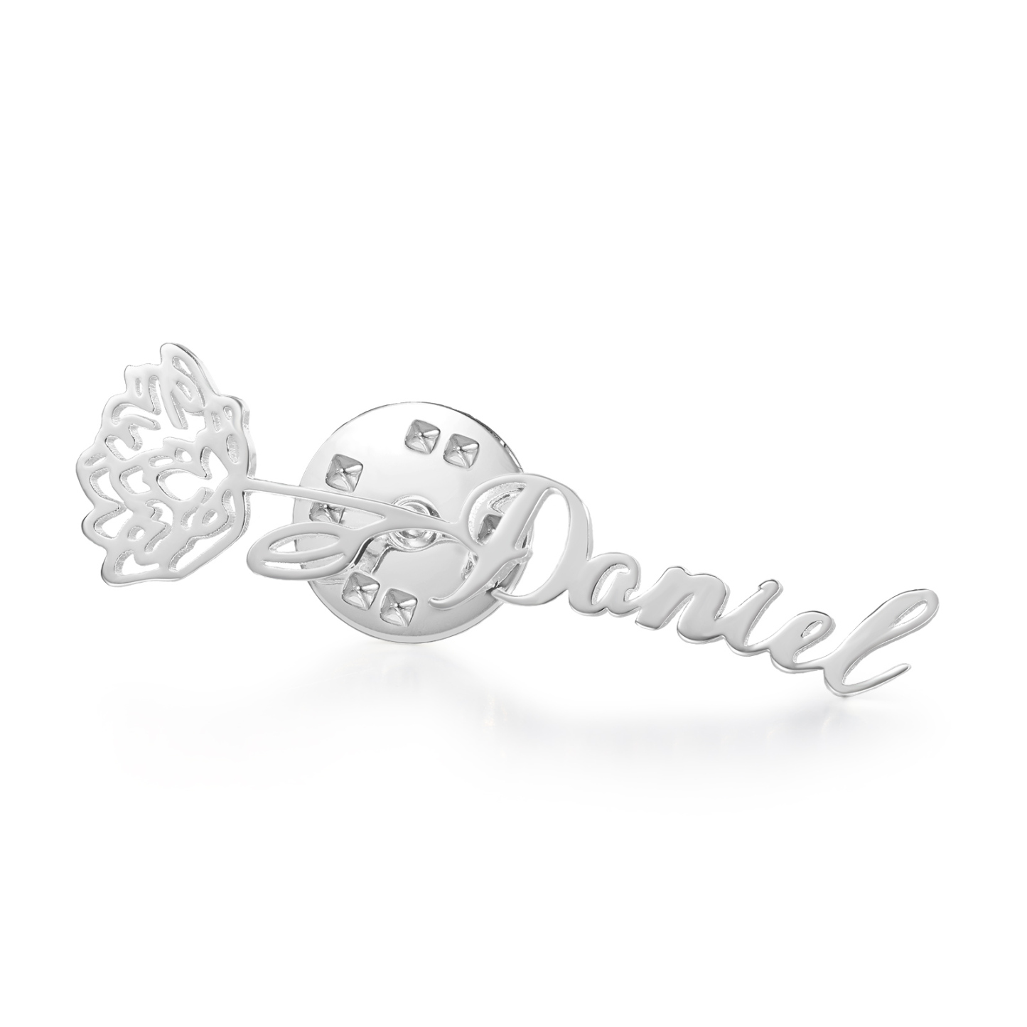 Broche Fleur Personnalisé avec 1 Prénom et Fleur de Naissance1 Cadeau pour Femme | Jessemade