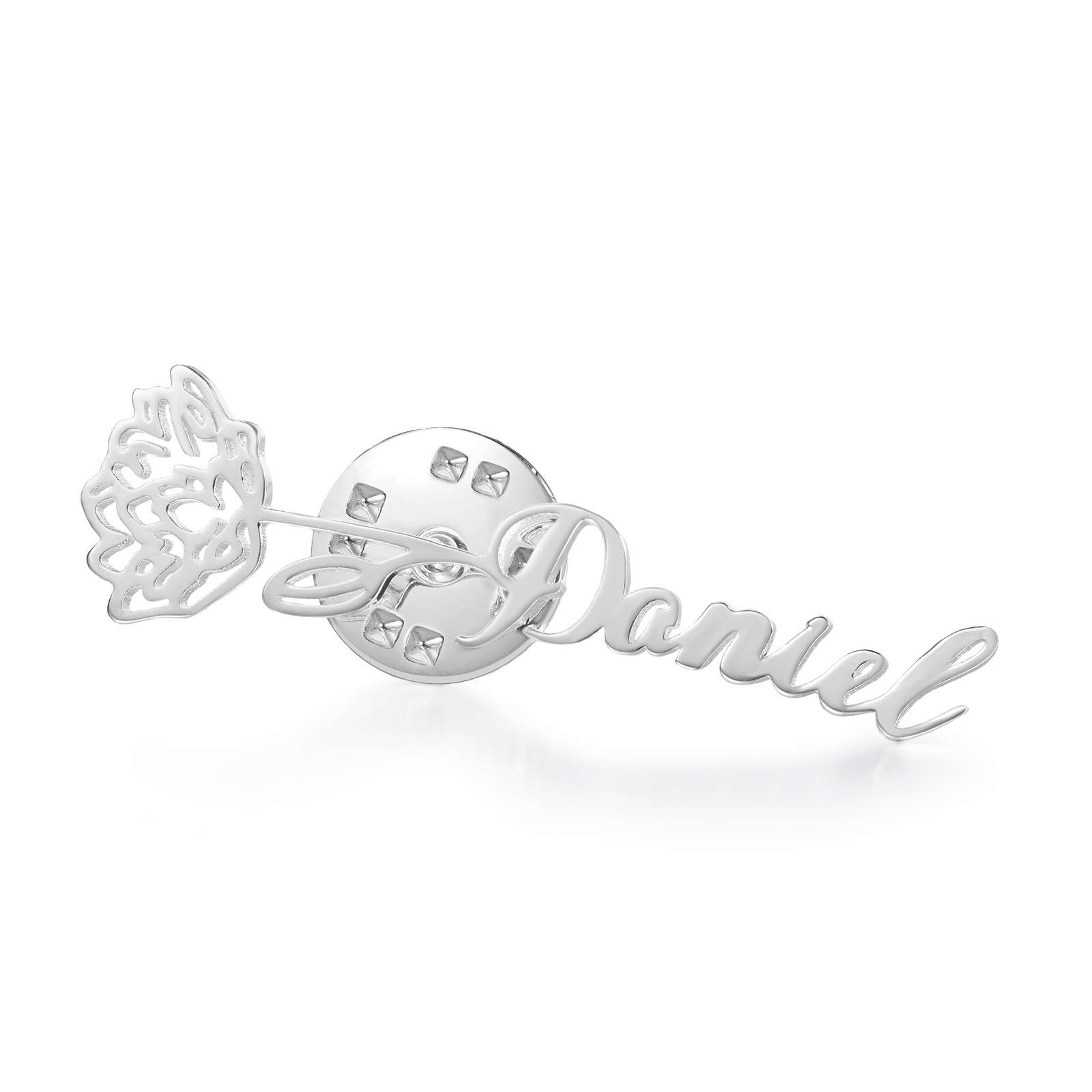 Broche Fleur Personnalisé avec 1 Prénom et Fleur de Naissance1 Cadeau pour Femme | Jessemade