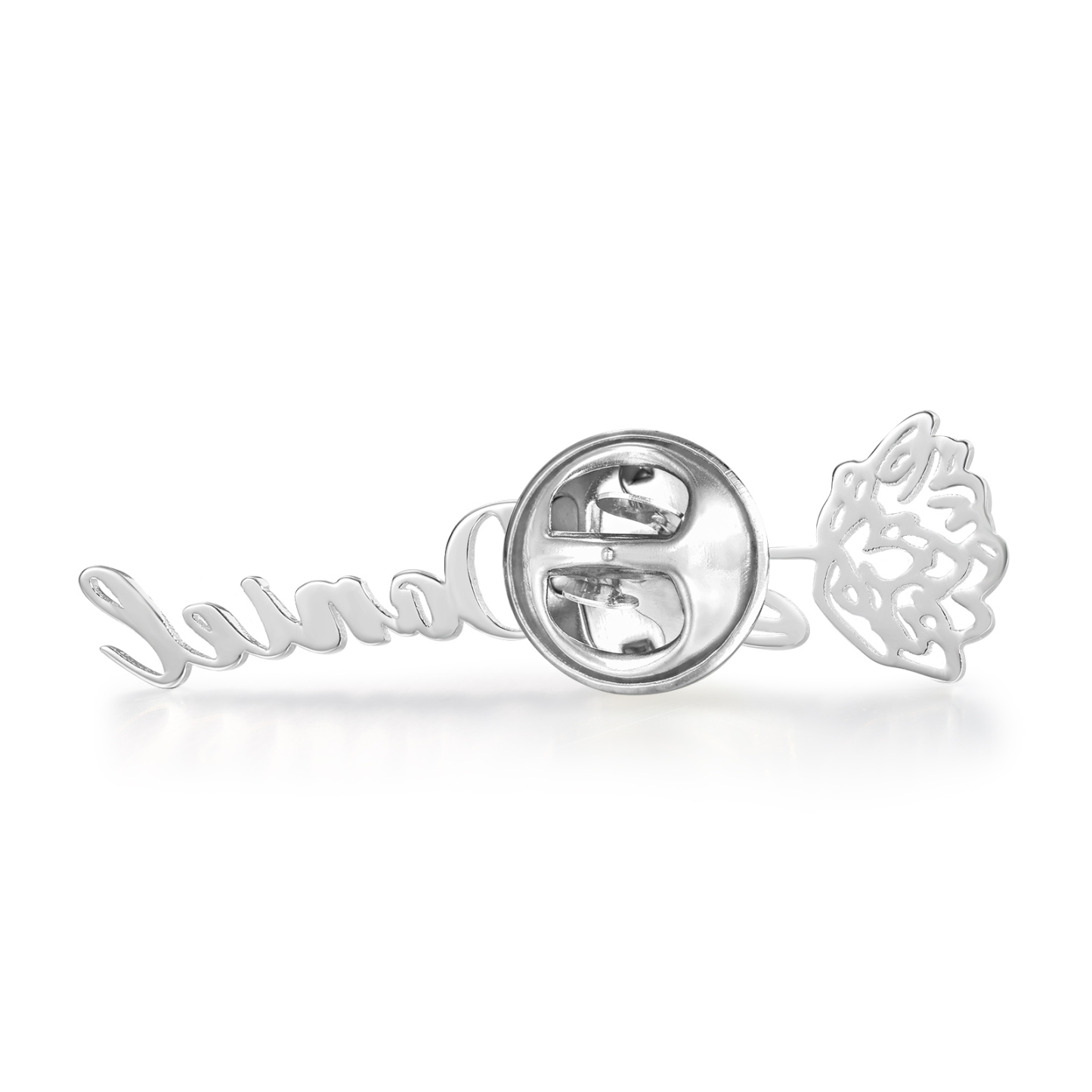 Broche Fleur Personnalisé avec 1 Prénom et Fleur de Naissance1 Cadeau pour Femme | Jessemade