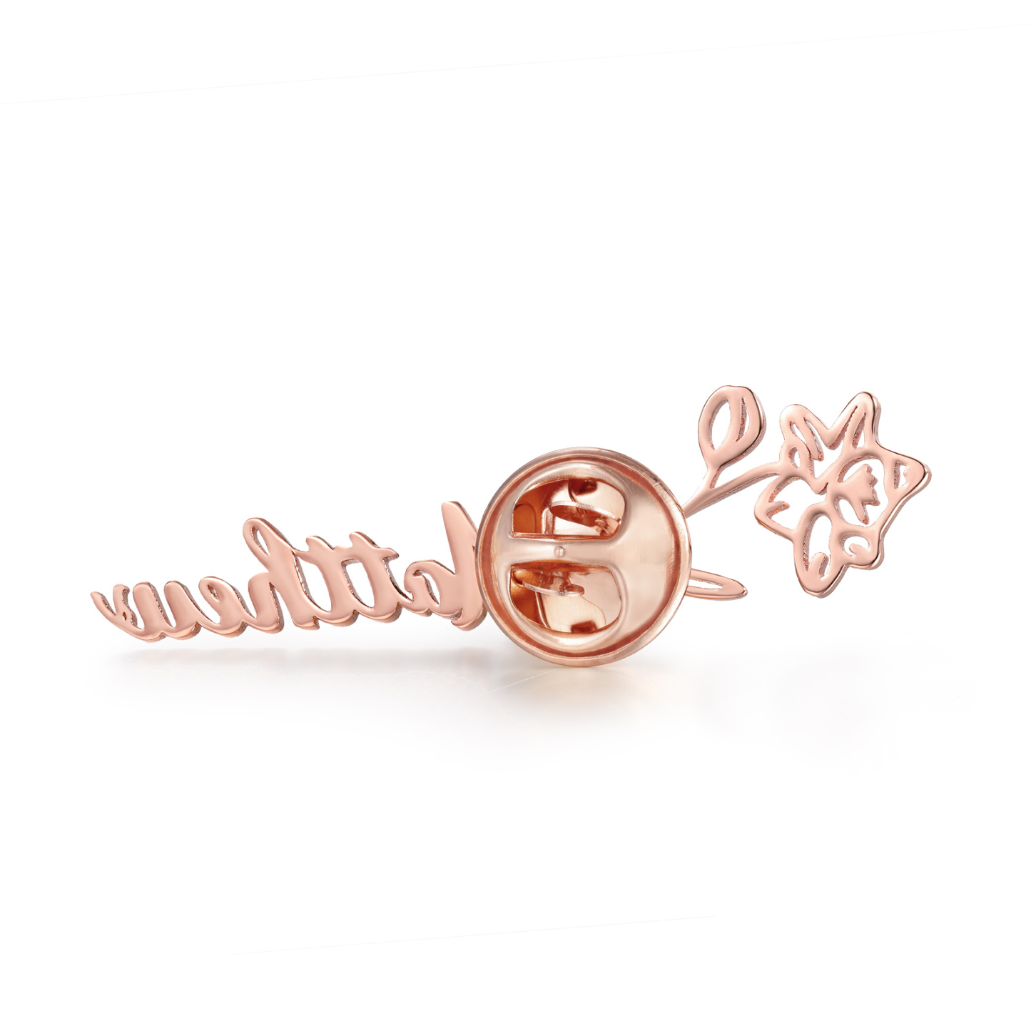 Broche Fleur Personnalisé avec 1 Prénom et Fleur de Naissance1 Cadeau pour Femme | Jessemade