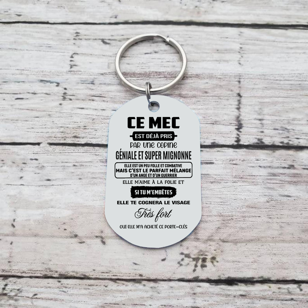 À Mon Homme Porte-Clés 1 Texte Personnalisé Pour Couple