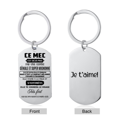 À Mon Homme Porte-Clés 1 Texte Personnalisé Pour Couple