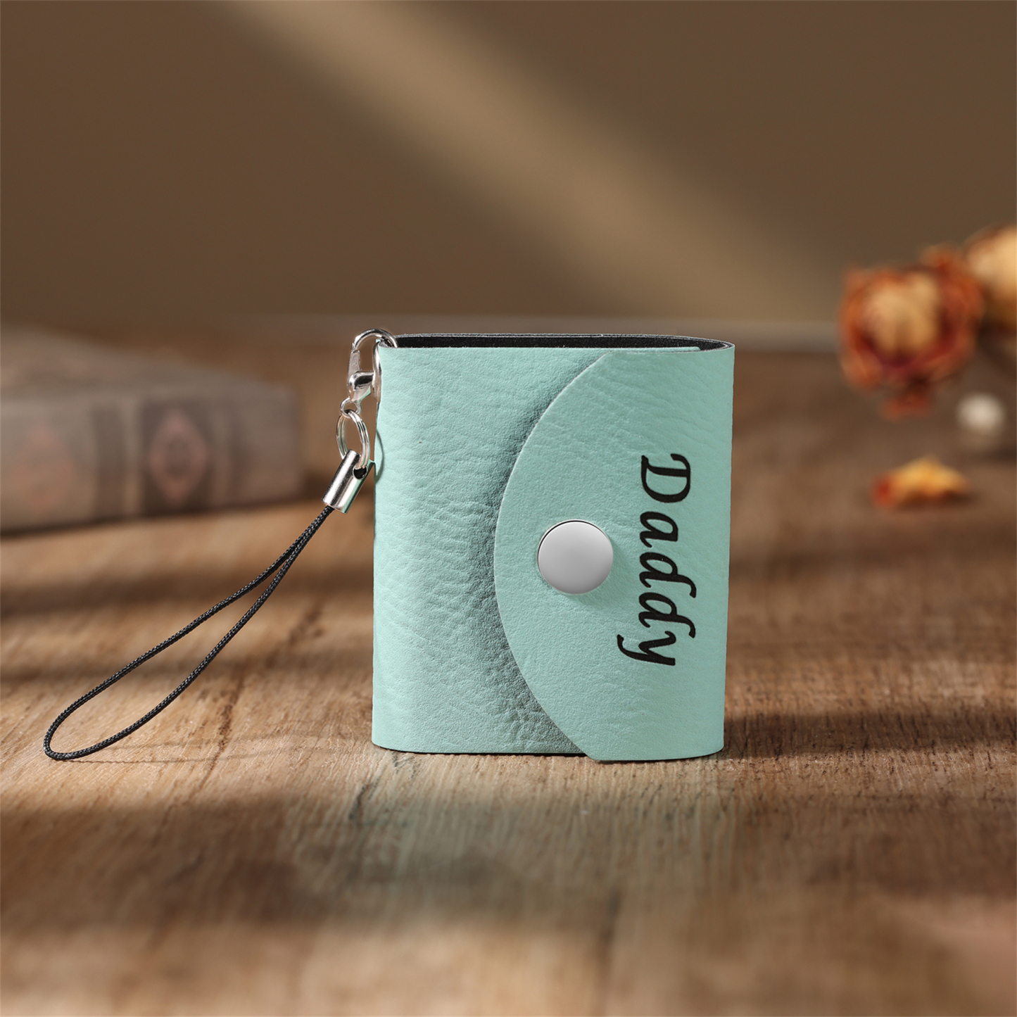 Mini Album Photo en cuir Personnalisé avec 5 Photos et Prénom Cadeau pour Vos Proches/ Amis | Jessemade
