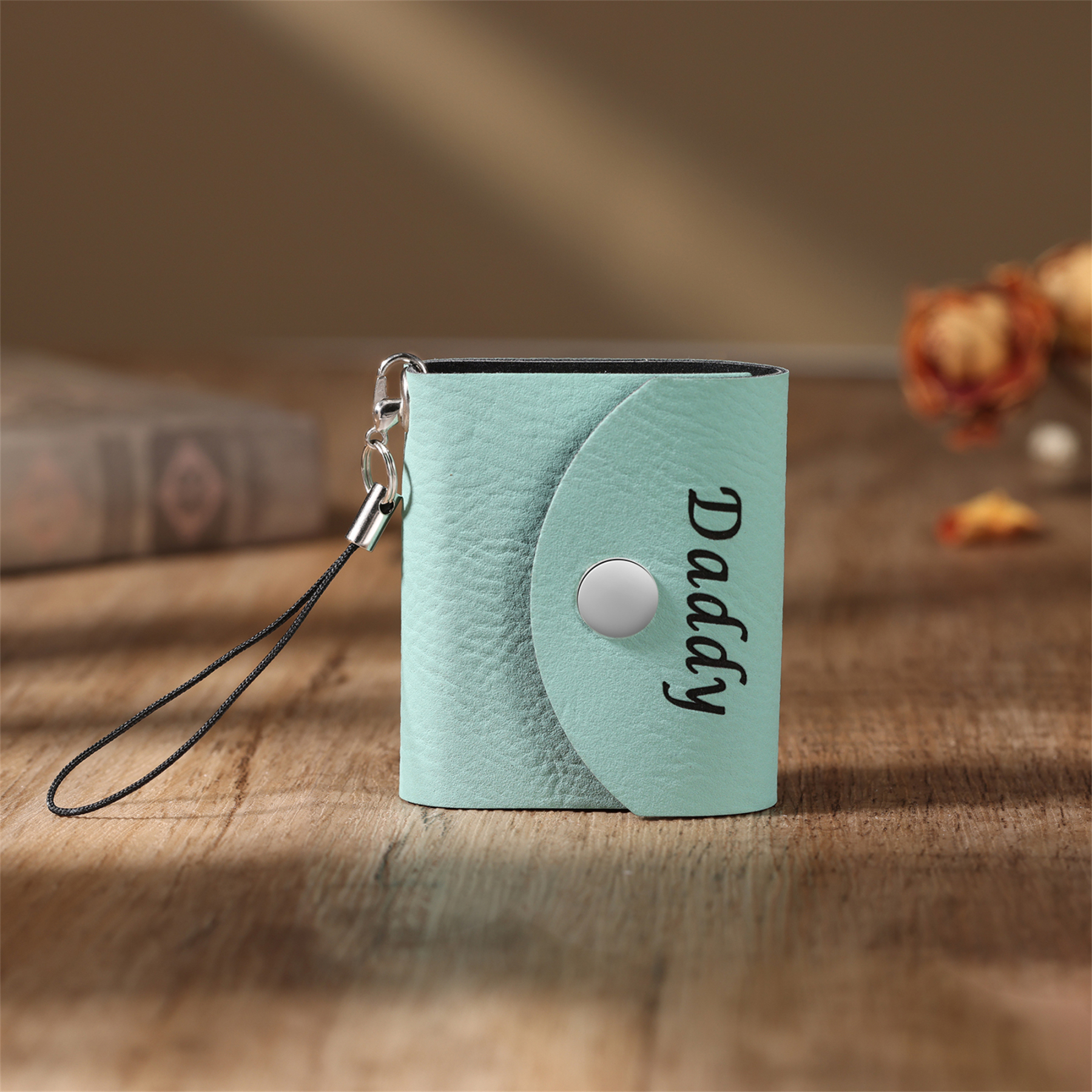Mini Album Photo en cuir Personnalisé avec 5 Photos et Prénom Cadeau pour Vos Proches/ Amis | Jessemade
