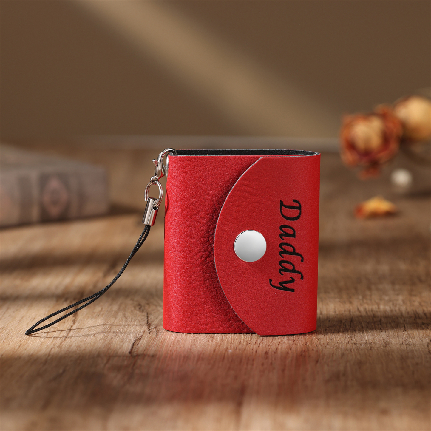 Mini Album Photo en cuir Personnalisé avec 5 Photos et Prénom Cadeau pour Vos Proches/ Amis | Jessemade