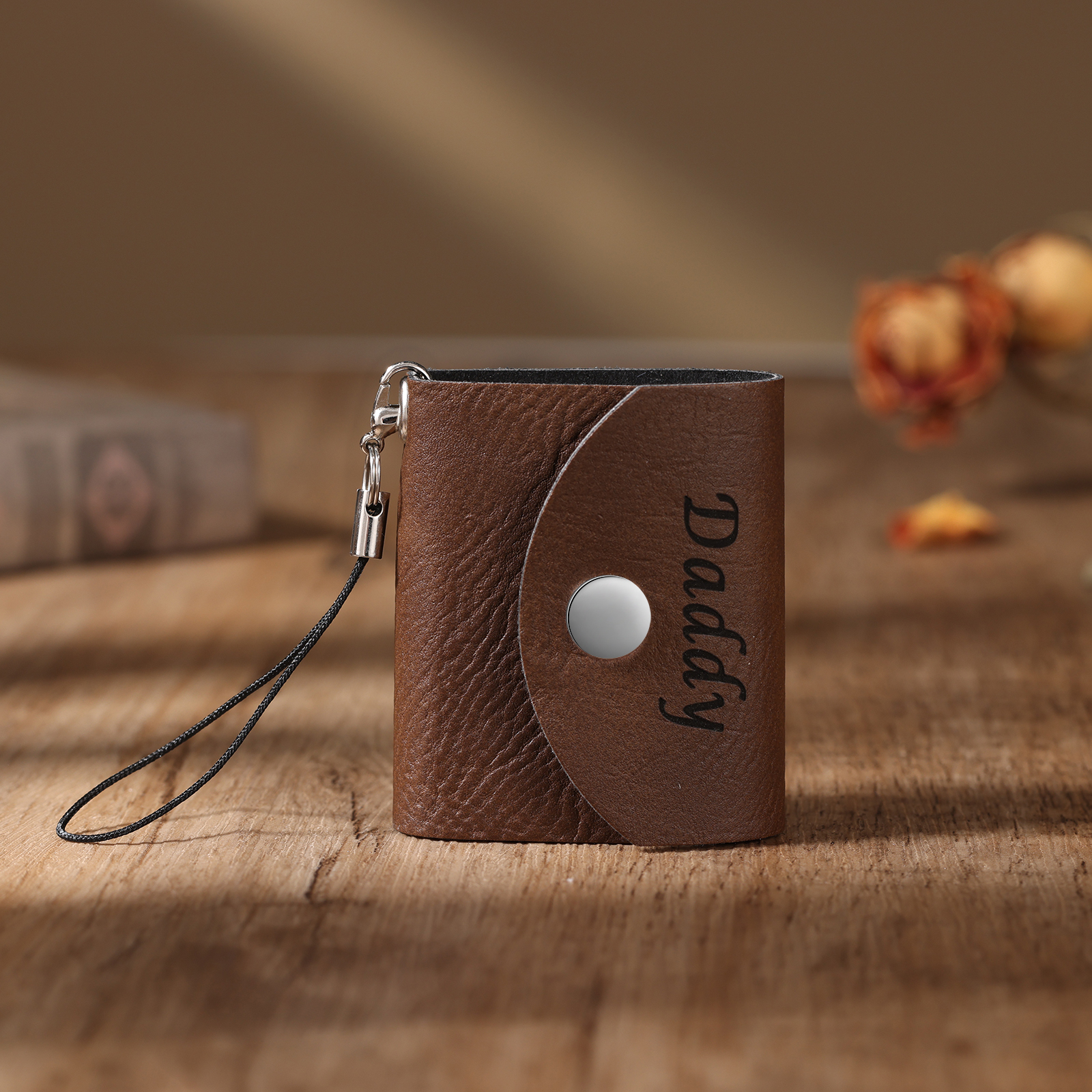 Mini Album Photo en cuir Personnalisé avec 5 Photos et Prénom Cadeau pour Vos Proches/ Amis | Jessemade