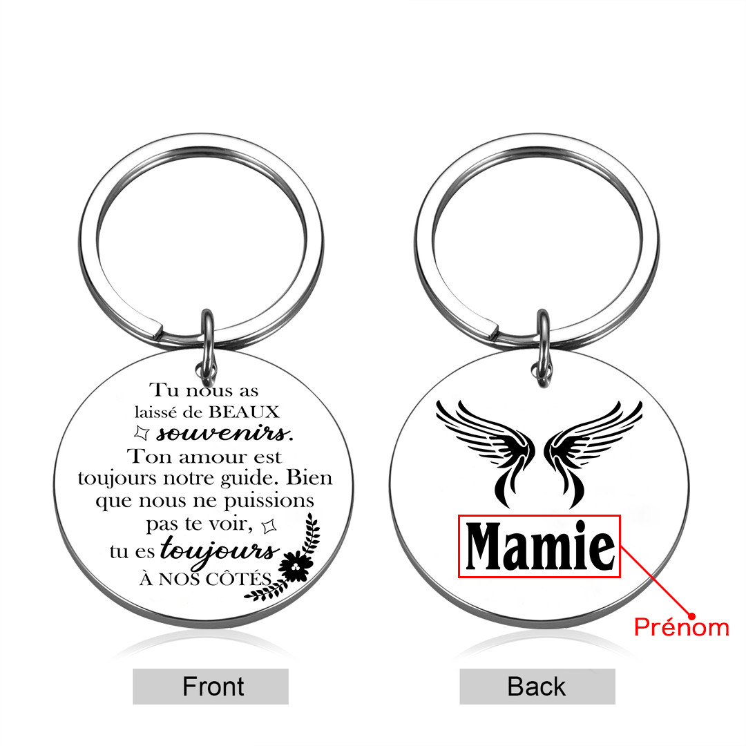 À Mamie Porte-Clés 1 Prénom Personnalisé Cadeau pour mamie | Jessemade