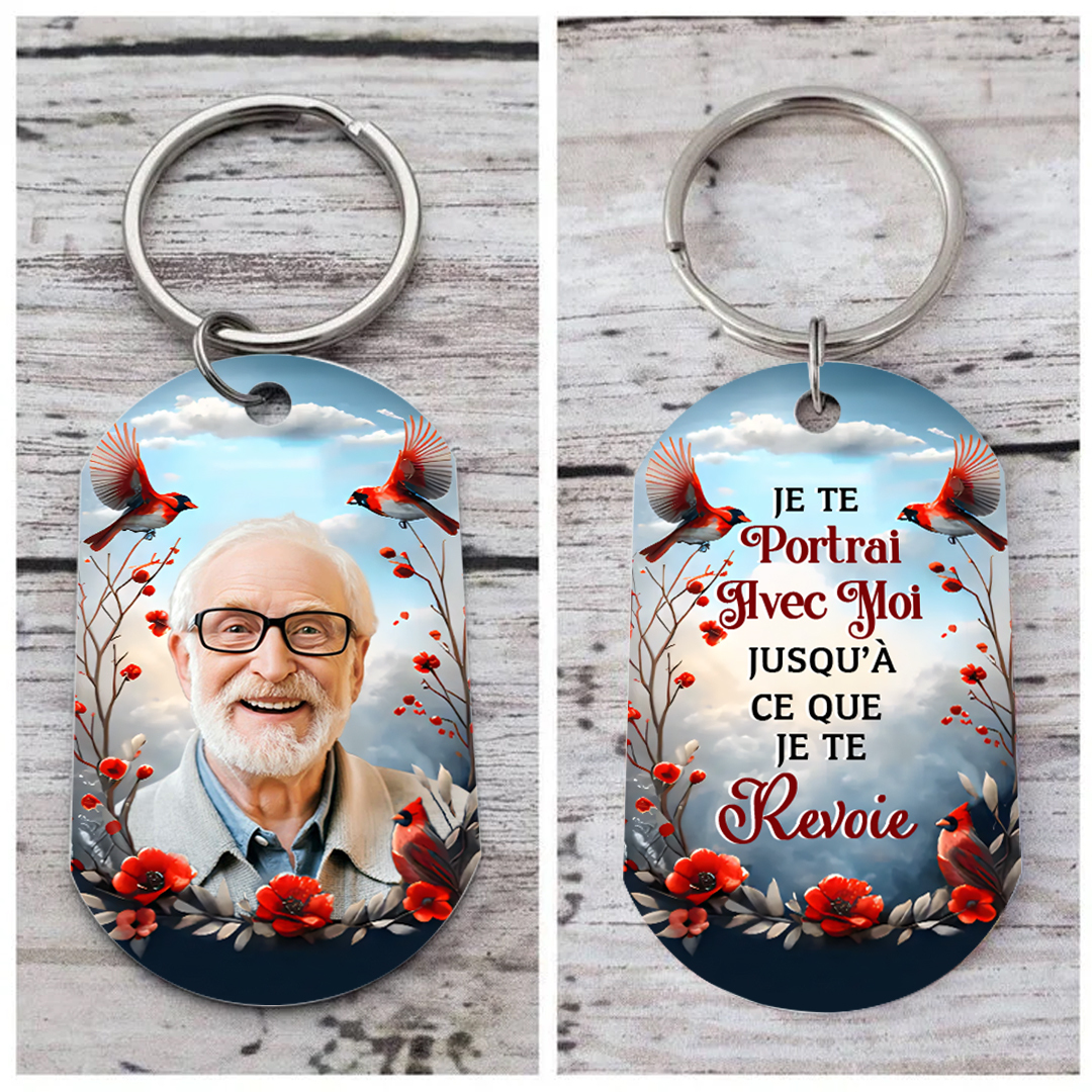 Porte-Clés Commémoratif crécerelle Photo Personnalisé Cadeau pour mami