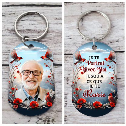 Porte-Clés Commémoratif crécerelle Photo Personnalisé Cadeau pour mami