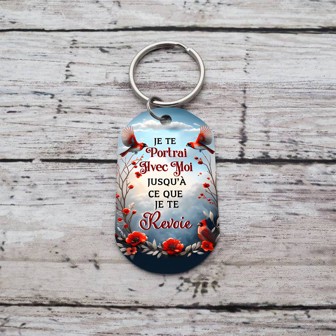 Porte-Clés Commémoratif crécerelle Photo Personnalisé Cadeau pour mamie ou papi | Jessemade