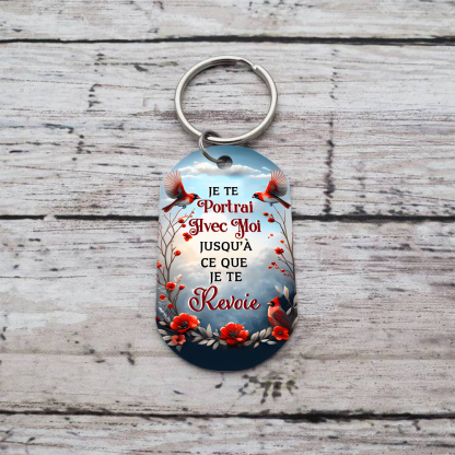 Porte-Clés Commémoratif crécerelle Photo Personnalisé Cadeau pour mamie ou papi | Jessemade