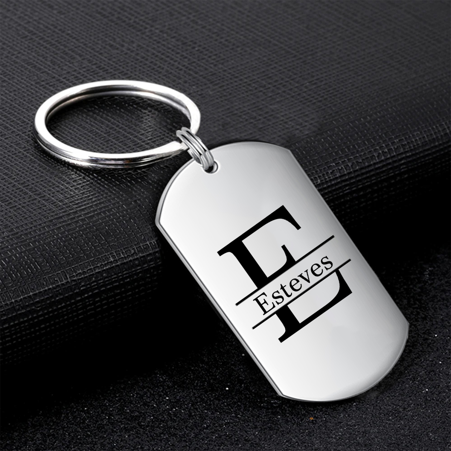 Porte-clés Personnalisé avec Photo Lettre et Prénom Porte-Clés Personnaliables Pour Homme | Jessemade