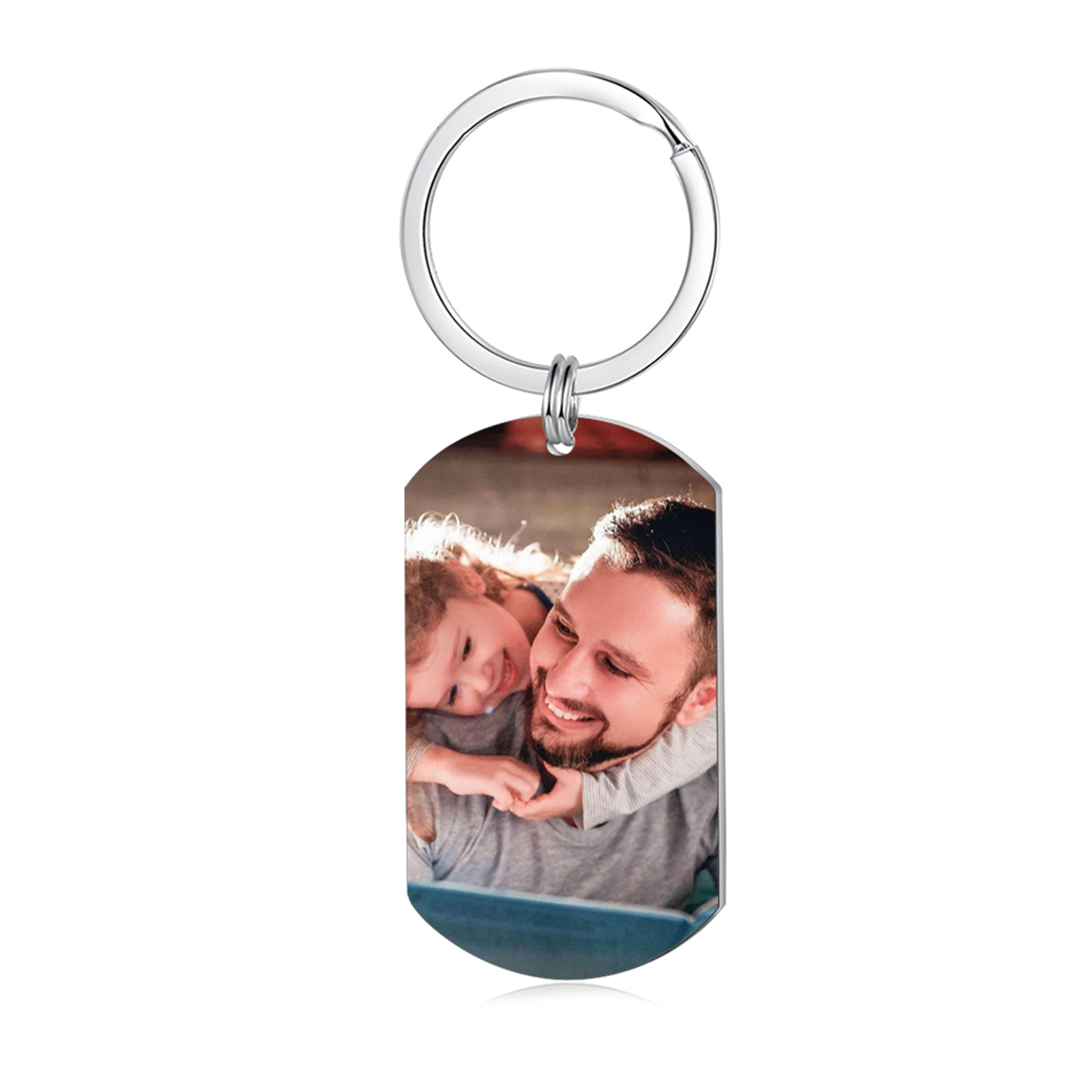 Porte-clés Personnalisé avec Photo Lettre et Prénom Porte-Clés Personnaliables Pour Homme | Jessemade