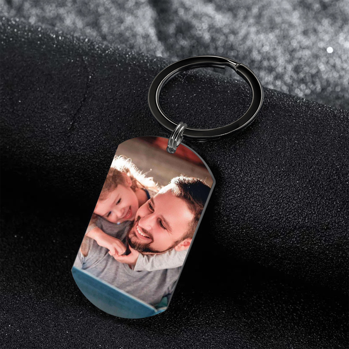 Porte-clés Personnalisé avec Photo Lettre et Prénom Porte-Clés Personnaliables Pour Homme | Jessemade