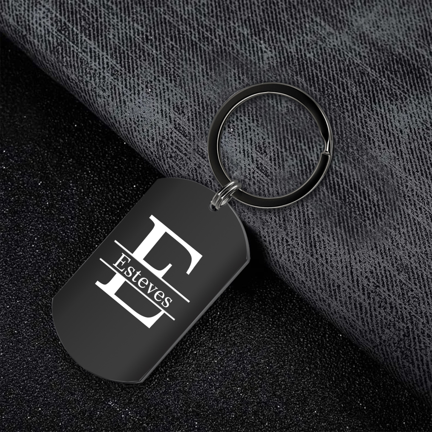 Porte-clés Personnalisé avec Photo Lettre et Prénom Porte-Clés Personnaliables Pour Homme | Jessemade