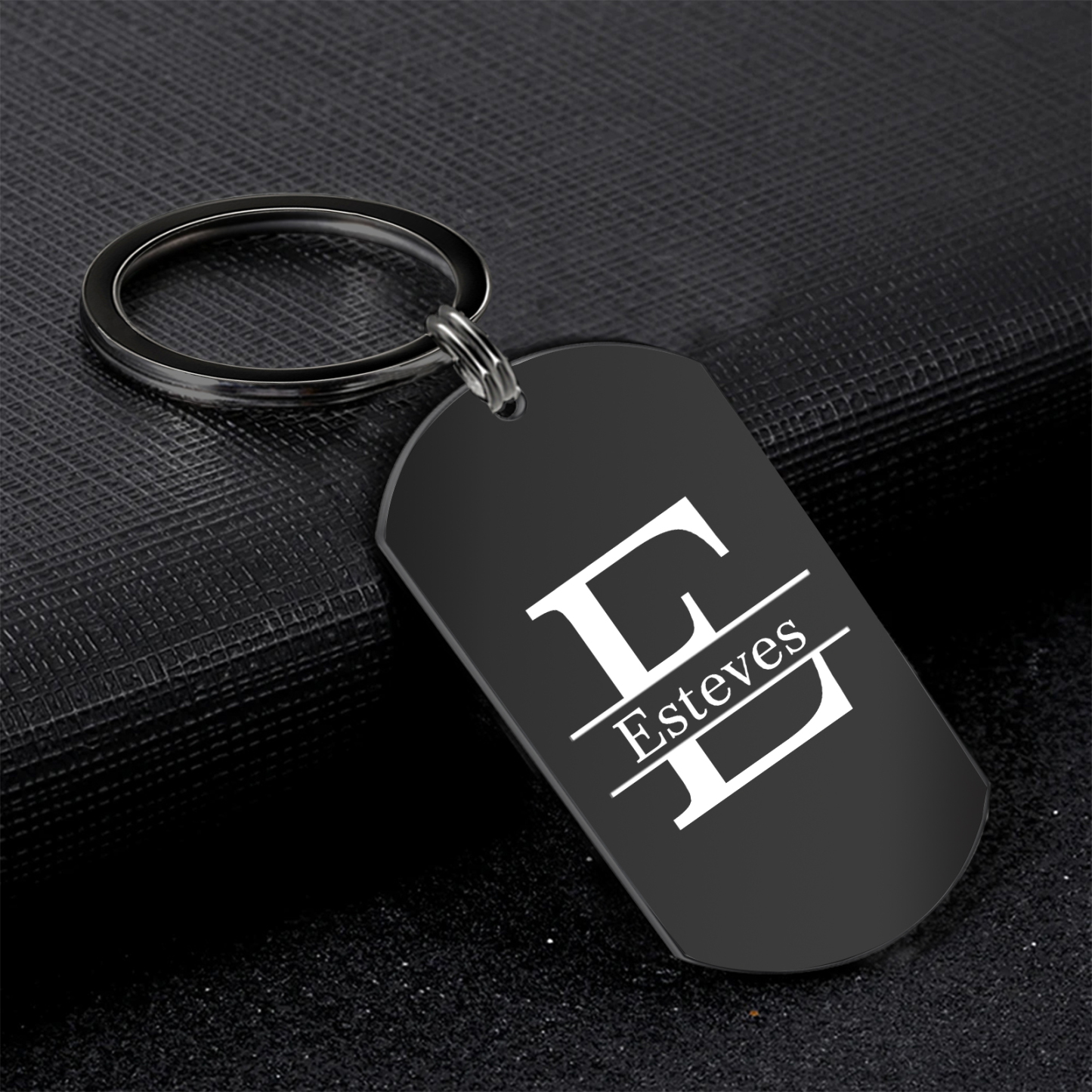 Porte-clés Personnalisé avec Photo Lettre et Prénom Porte-Clés Personnaliables Pour Homme | Jessemade