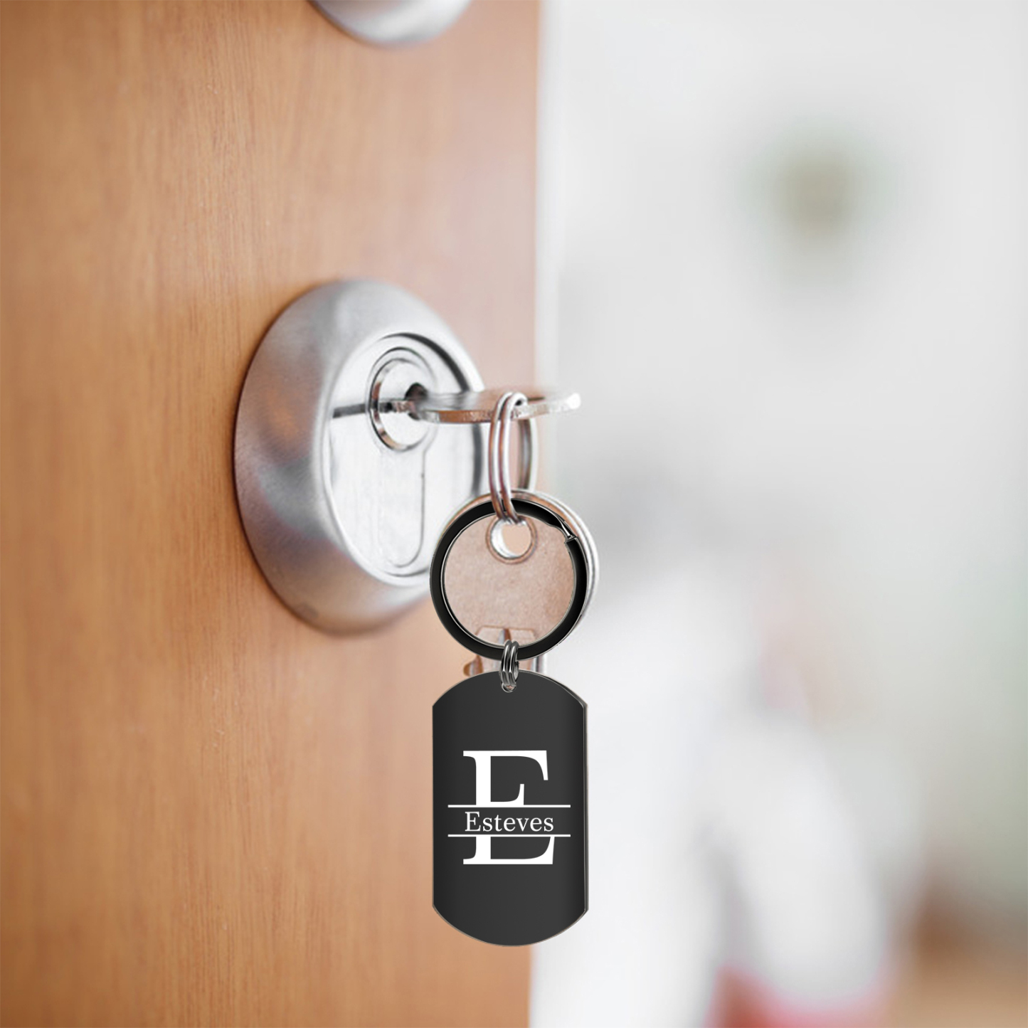 Porte-clés Personnalisé avec Photo Lettre et Prénom Porte-Clés Personnaliables Pour Homme | Jessemade