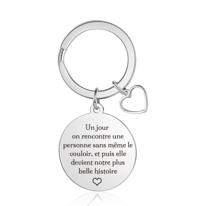 Porte-Clés Personnalisé Avec Photo Pendentif en forme de cœur | Jessemade