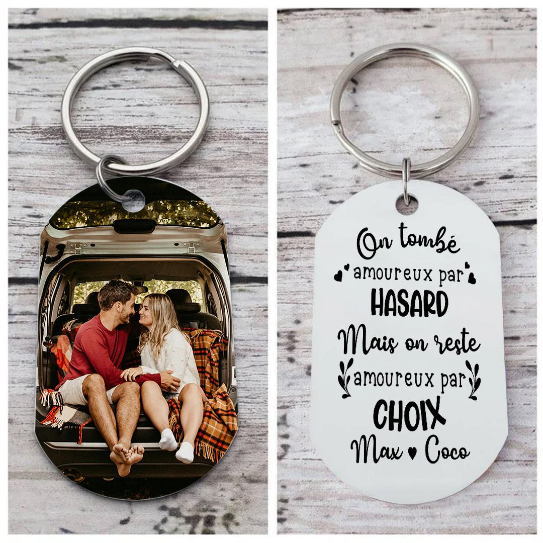 Porte-clés Personnalisé avec Photo et Gravure – Cadeau Sentimental et Unique | Jessemade