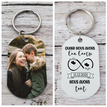 Porte-clés Personnalisé avec Photo et Gravure – Cadeau Émotionnel et Pratique | Jessemade