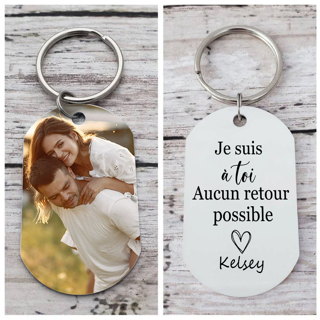Porte-clés Personnalisé avec Photo et Gravure – Cadeau Idéal pour Vos Proches | Jessemade