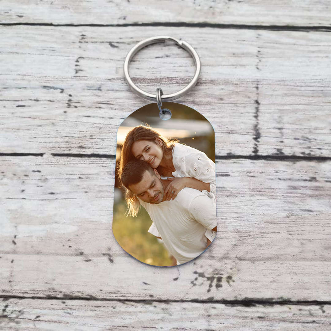 Porte-Clés Personnalisés avec Photo et Prénom Porte-Clés Personnaliables Pour Couple | Jessemade