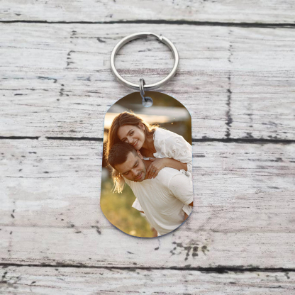 Porte-Clés Personnalisés avec Photo et Prénom Porte-Clés Personnaliables Pour Couple | Jessemade
