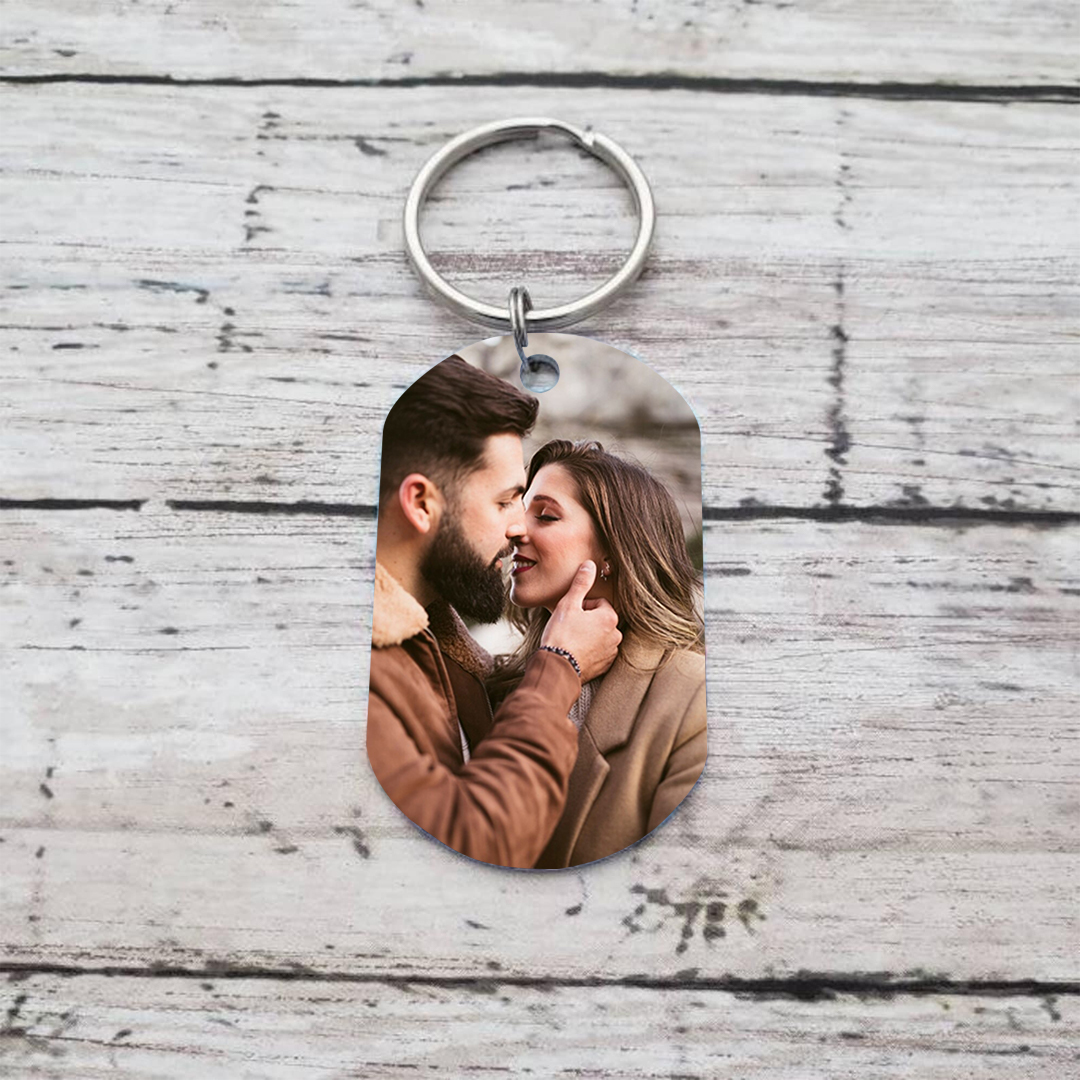 Porte-Clés Personnalisés avec Photo Porte-Clés Personnaliables Pour Couple | Jessemade