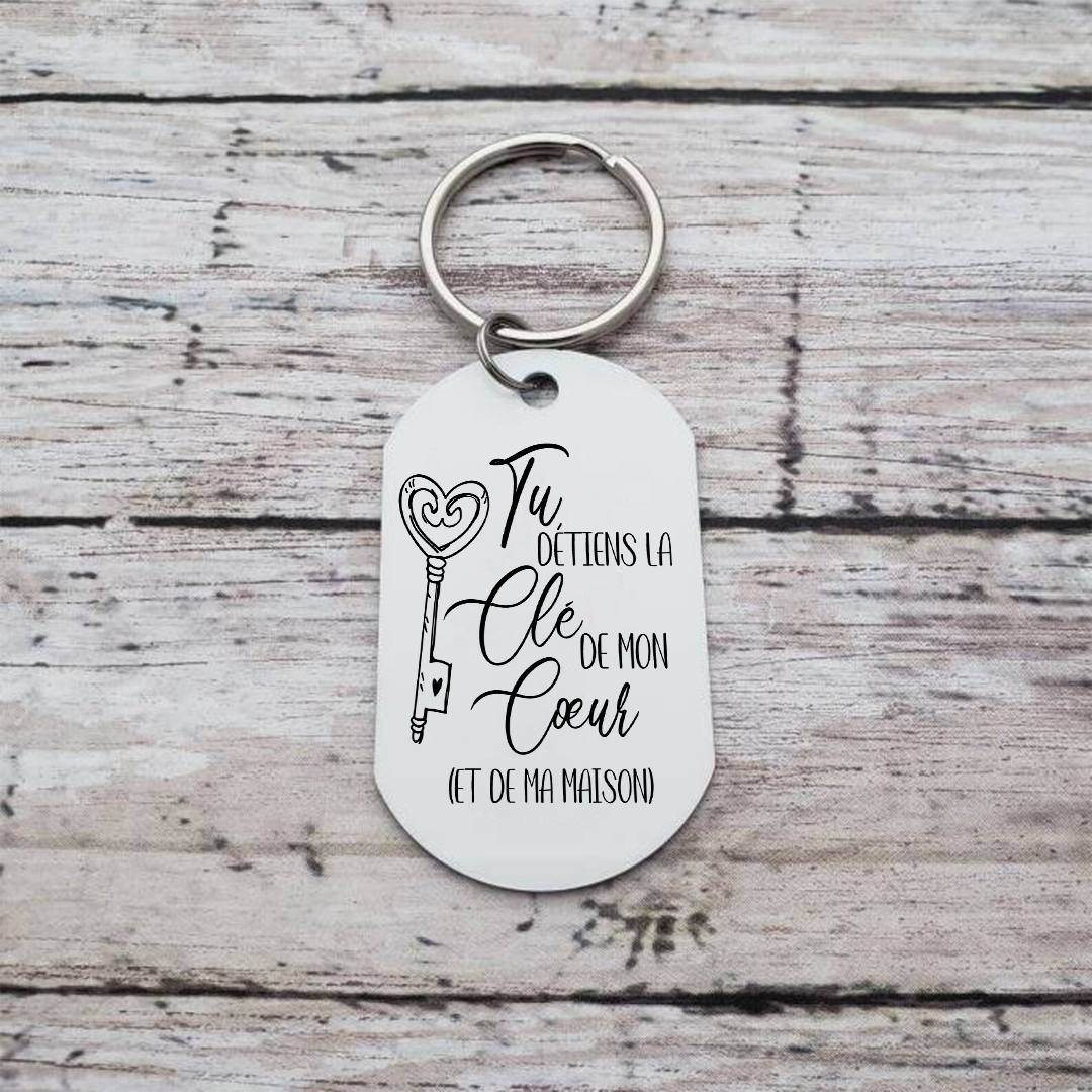 Porte-Clés Personnalisés avec Photo Porte-Clés Personnaliables Pour Couple | Jessemade