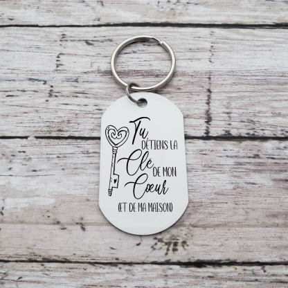 Porte-Clés Personnalisés avec Photo Porte-Clés Personnaliables Pour Couple | Jessemade