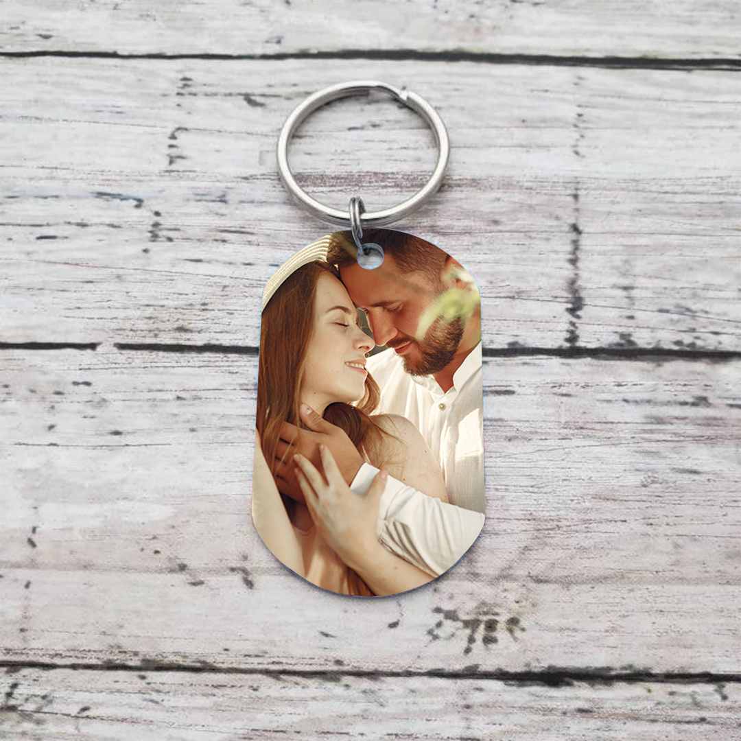 Porte-Clés Photo Personnalisé Porte-Clés Personnaliables Pour Couple | Jessemade