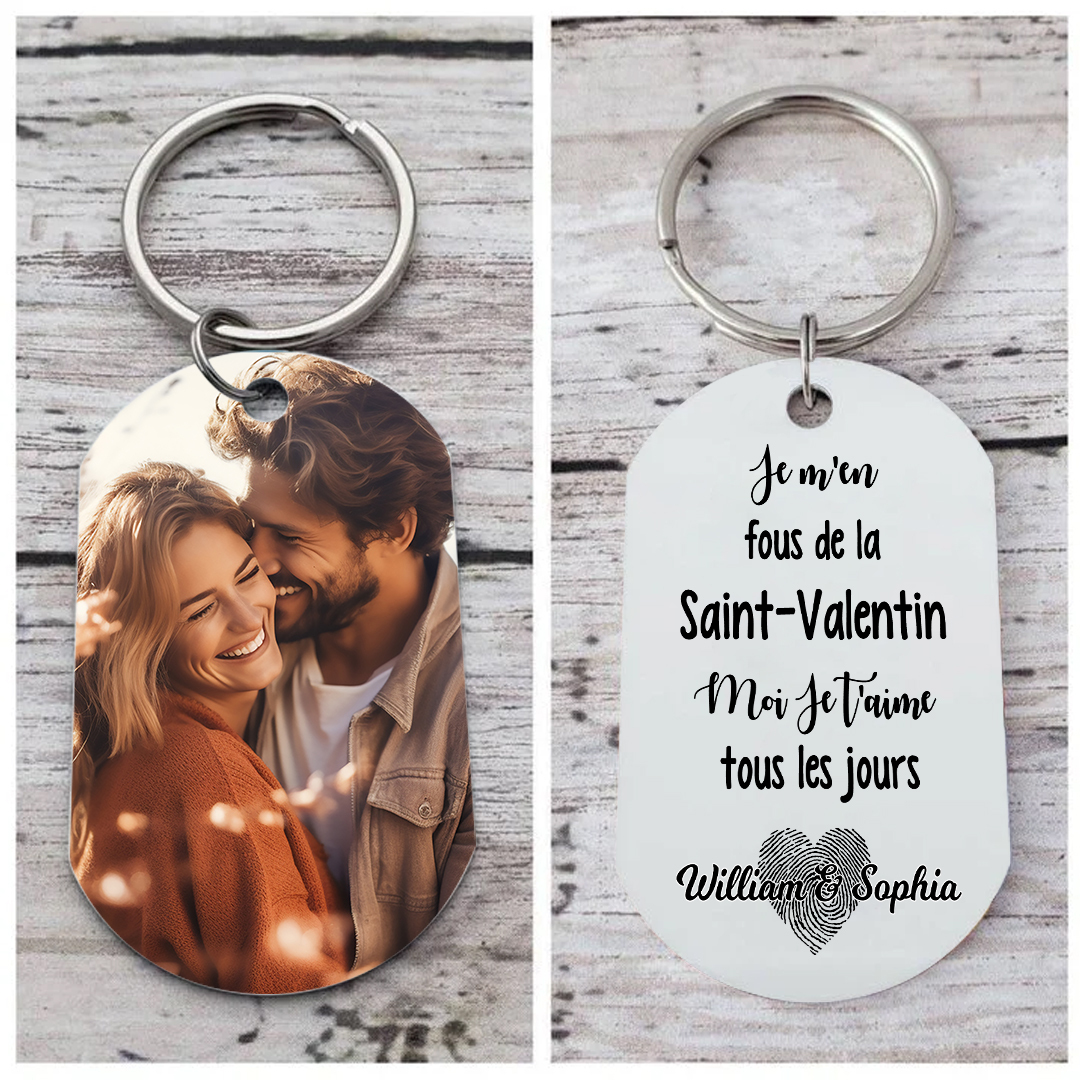 Porte-clés Personnalisé avec Photo et Gravure – Cadeau Idéal pour Vos Proches | Jessemade