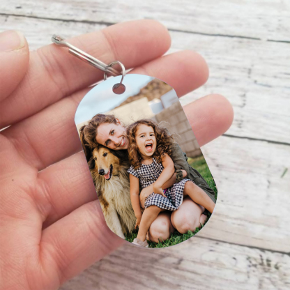 Mon Super Maman - Porte-clés Personnalisés avec Photo Porte-Clés Personnaliables Pour Mère | Jessemade