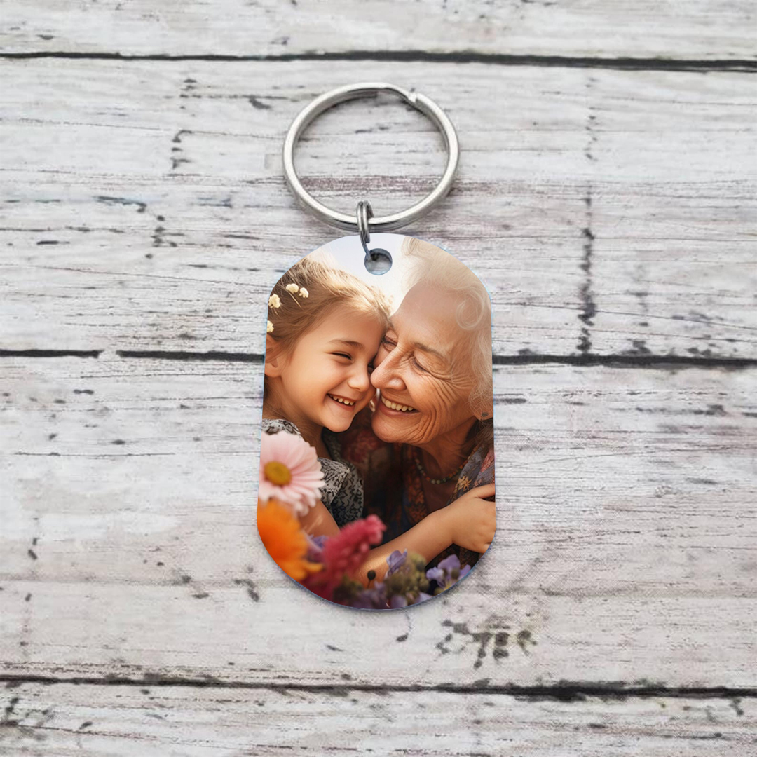 Mon Super Mamie - Porte-clés Personnalisés avec Photo Porte-Clés Personnaliables Pour Grand-Mère | Jessemade