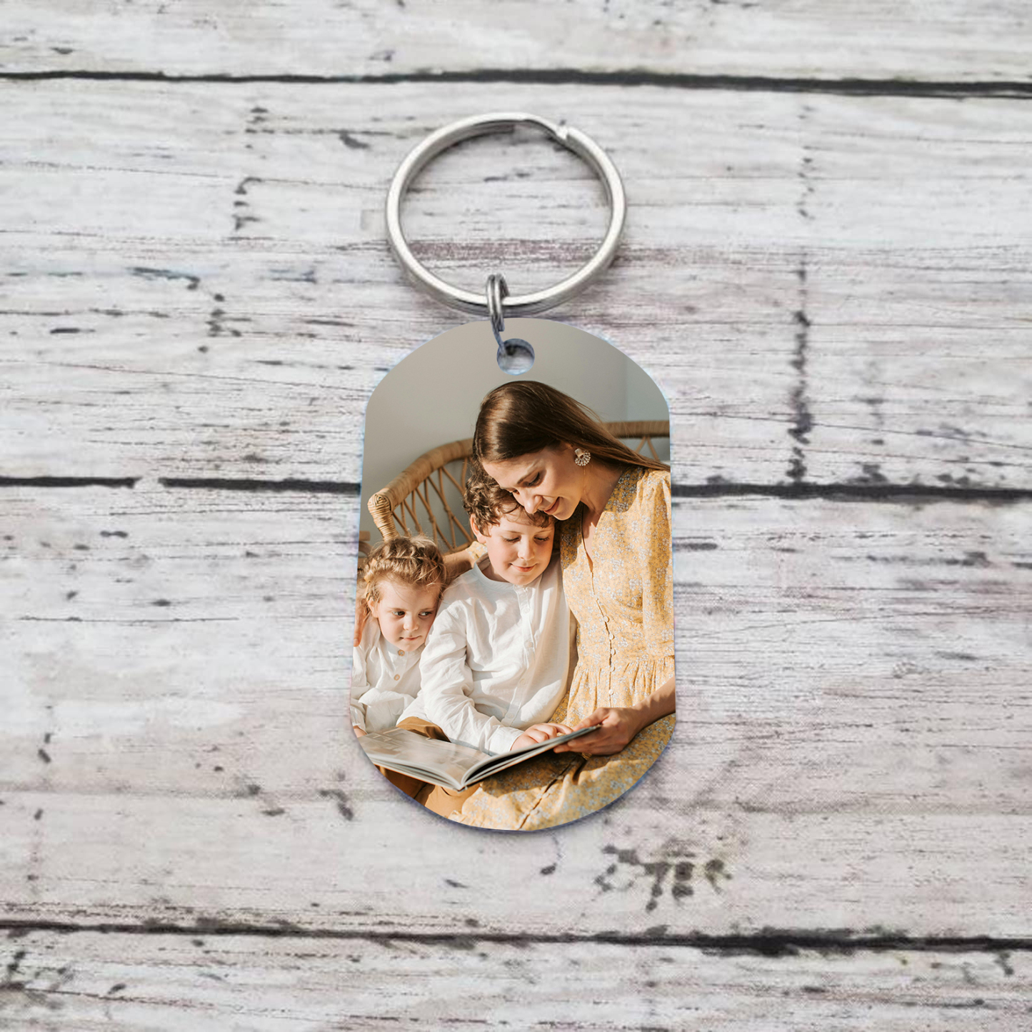 À Maman - Porte-clés Photo Personnalisée avec 2 Prénoms Porte-Clés Personnaliables Pour Maman | Jessemade