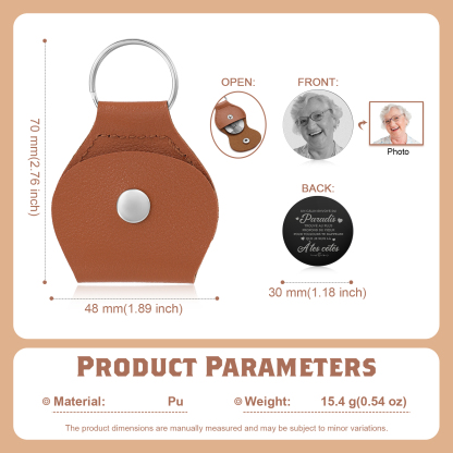 Porte-clés Commémoratif Personnalisé avec Photo - Hommage Émotionnel | Jessemade