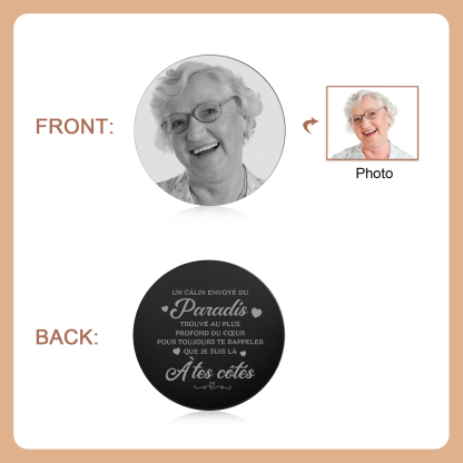 Porte-clés Commémoratif Personnalisé avec Photo - Hommage Émotionnel | Jessemade