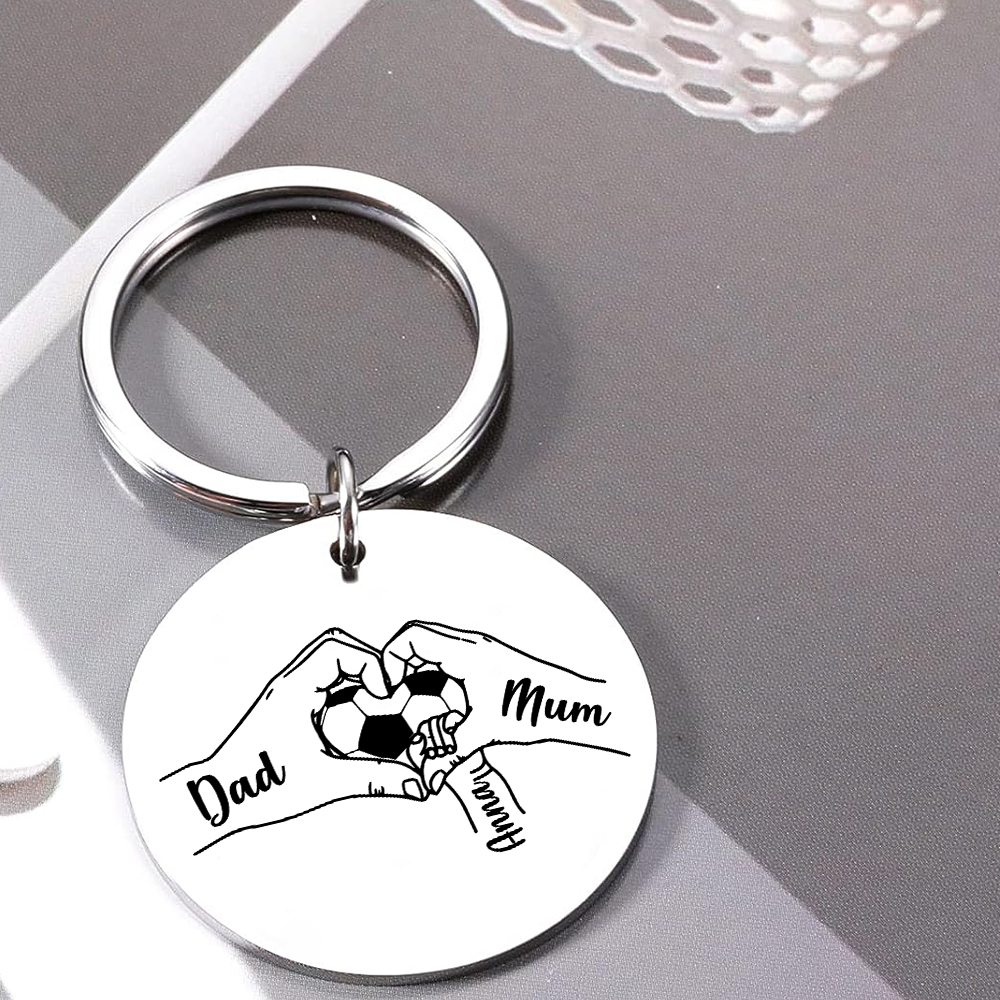 [Copy]À mon Papi - Porte-clés Personnalisé avec 6 Prénoms et Photo Porte-Clés la main dans la main Pour Papi | Jessemade