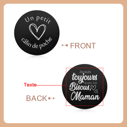 Porte-clés en Cuir personnalisé avec 1 Texte - Cadeau pour la Rentrée Scolaire | Jessemade