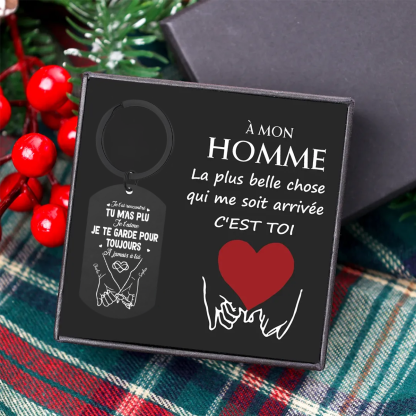 Porte-clés personalisé 2 noms 1 date St Valentin pour elle lui | Jessemade