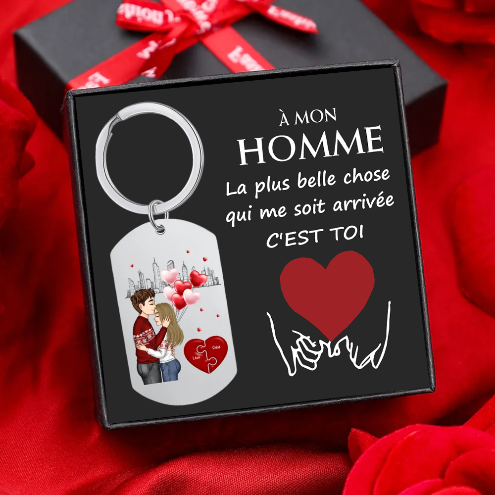 Porte-Clés Personnalisé Calendrier - Le jour où j'ai trouvé ma pièce manquante