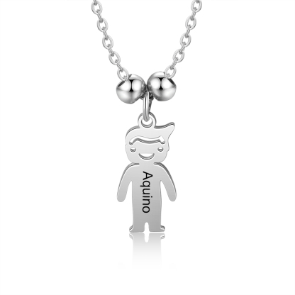 Collier à Breloques 1-5 Enfants Collier Personnalisé