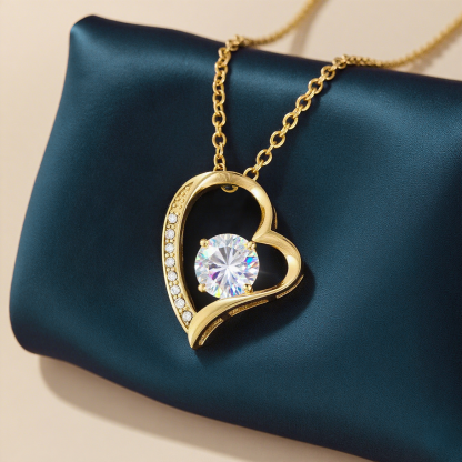 À Ma Femme-Collier Cœur en argent 925 avec pierres Cadeau Saint-Valentin