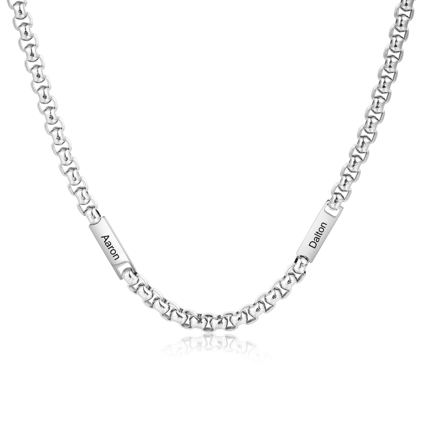 Collier 1-5 Prénoms Personnalisé Collier Chaîne Homme | Jessemade