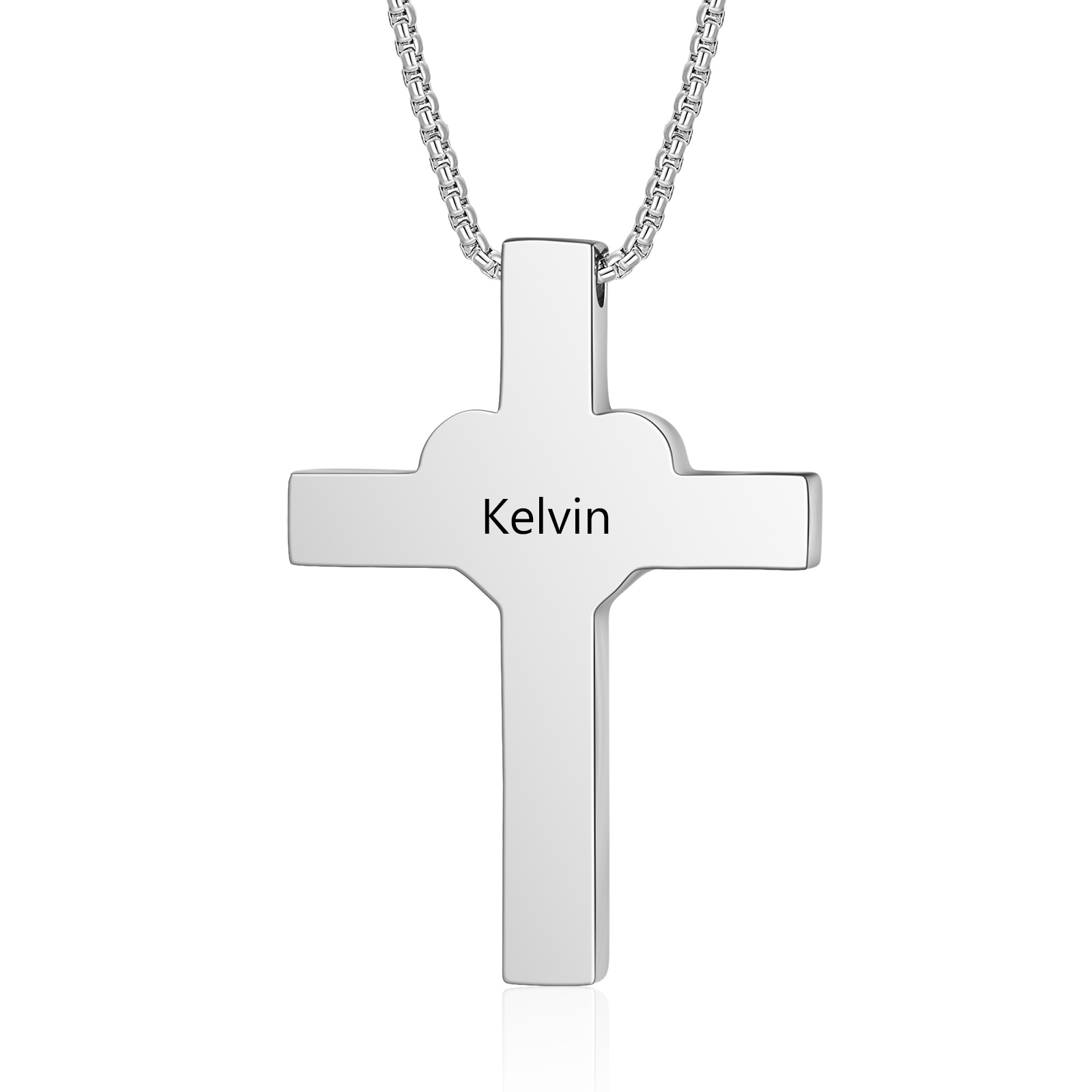 Collier Coeur et Croix Collier Personnalisé avec Prénom et Photo｜Jessemade