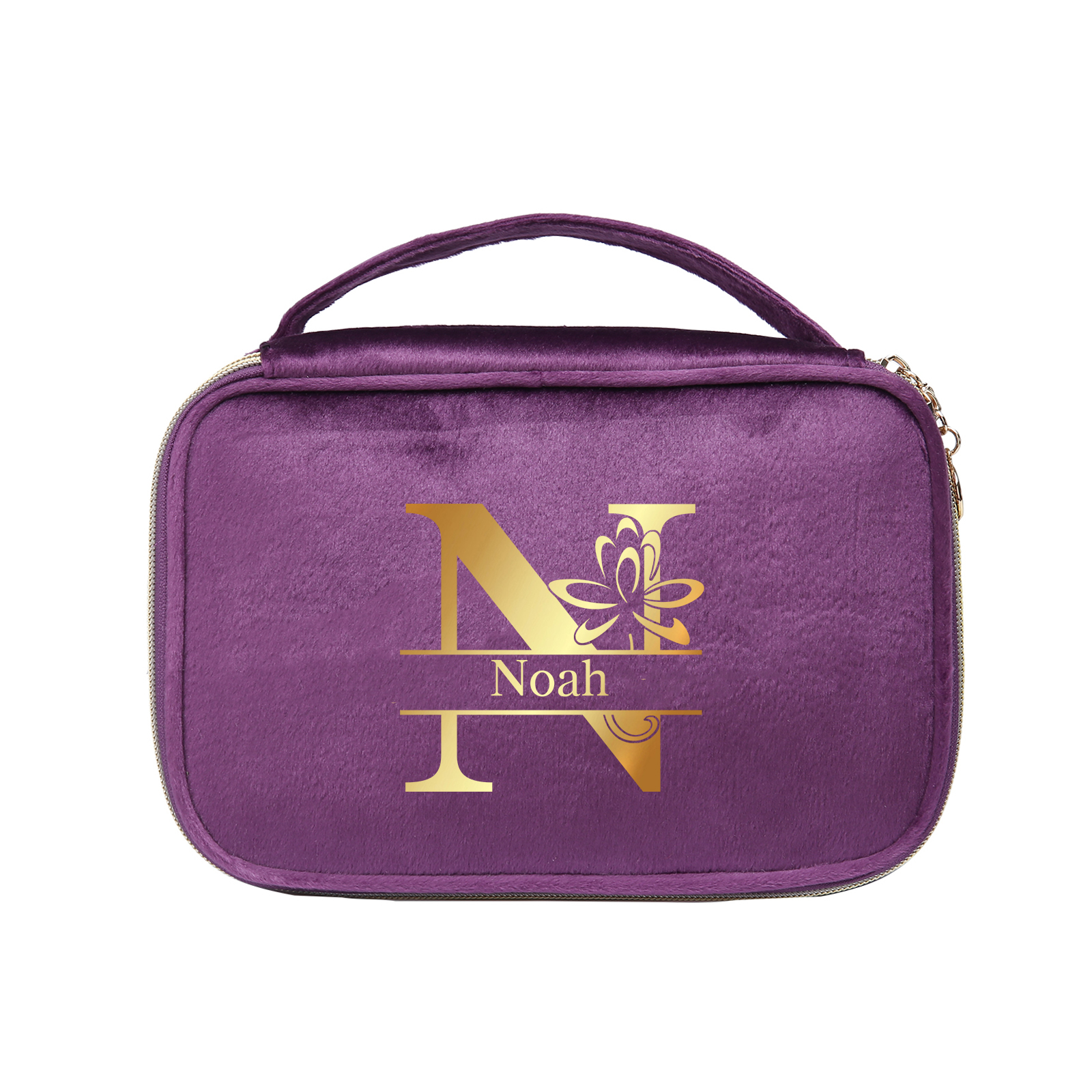 Trousse De Maquillage Lettre et Prénom Personnalisés-Cadeau pour Femme