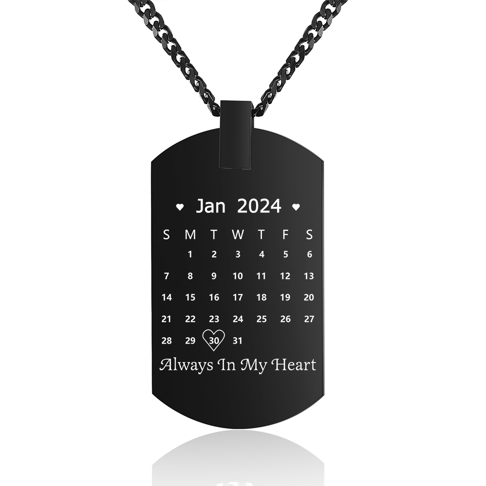 Collier Croix Collier Photo et Date Personnalisé avec Texte pour Homme|Jessemade